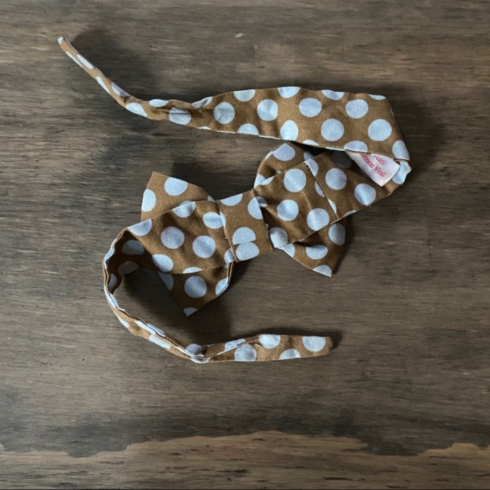 Baby Girl Headband / Baby Boy Bow tie. Can be used for either girl or boy. - Picture 2 of 5